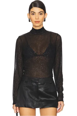 Gestuz Blusa de cuello alto glimma en color negro talla L en - Black. Talla L (también en M, S, XL, XS, XXS).