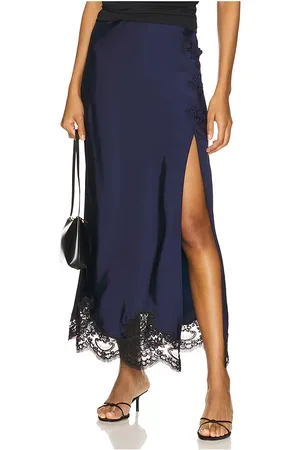 STONE_COLD_FOX Falda camila en color azul marino talla L en - Navy. Talla L (también en M, S, XS).