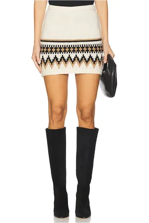 SER.O.YA Minifalda sierra en color crema talla L en - Cream. Talla L (también en M, S, XL, XS, XXS).