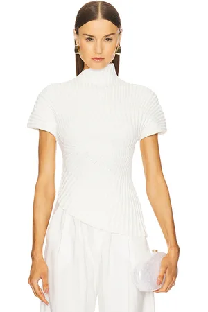 Cult Gaia Annemie knit top en color ivory talla M en - Ivory. Talla M (también en S, XS).
