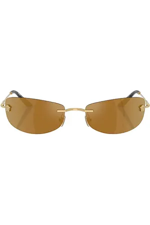 VERSACE Gafas de sol en color oro metálico talla all en - Metallic Gold. Talla all.
