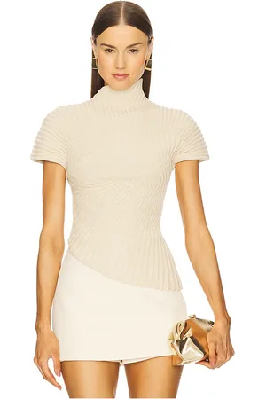 Cult Gaia Annemie knit top en color beige talla M en - Beige. Talla M (también en XL, XS).