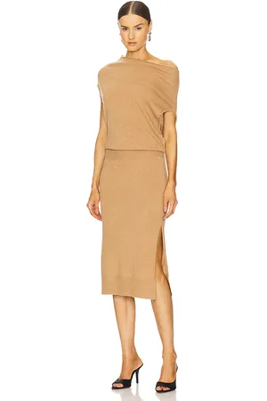 BROCHU WALKER Vestido lor en color bronce talla L en - Tan. Talla L (también en M, S).
