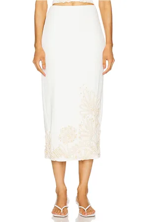 PATBO Falda punto dune en color blanco talla 2 en - White. Talla 2 (también en 6).
