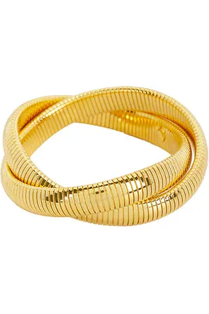 mega Brazalete crossover cobra en color oro metálico talla all en - Metallic Gold. Talla all.