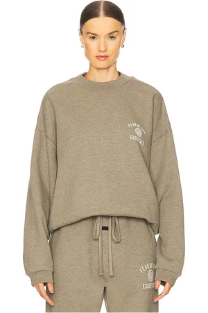 FEAR OF GOD Cuello redondo fleece en color taupe talla L en - Taupe. Talla L (también en XL).