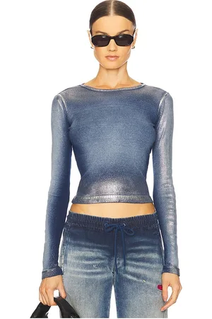 Diesel Camiseta de manga larga banes en color talla L en - Blue. Talla L (también en M, S, XS).