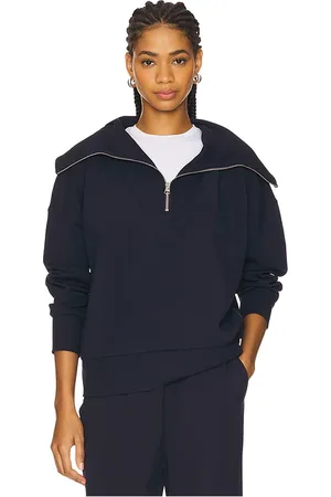 Varley Sudadera catherine half zip en color azul marino talla L en - Navy. Talla L (también en M, S, XS).