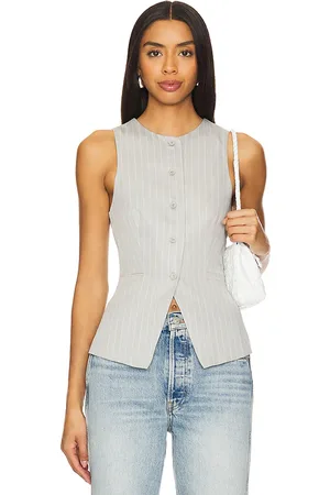 ALL THE WAYS Chaleco jianna en color gris talla S en - Grey. Talla S (también en XS).