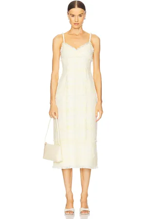 ALEXIS Vestido midi de tweed en color talla M en - . Talla M (también en XS).