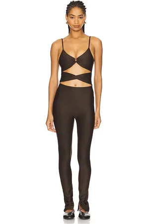 alo Jumpsuit airlift a-list en color marrón talla M en - Brown. Talla M (también en S).