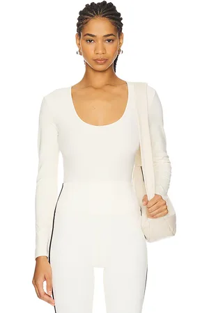Splits59 Body airweight scoop neck en color blanco talla L en - White. Talla L (también en M, S).