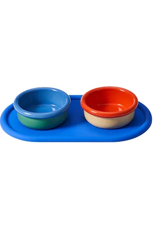 AREAWARE Cuenco para mascotas every pet eats set en color rojo talla all en N/A - Red. Talla all.