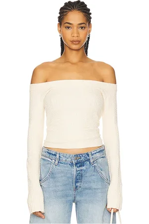 DANIELLE GUIZIO Top descubierto mia en color talla L en - . Talla L (también en M, XL).
