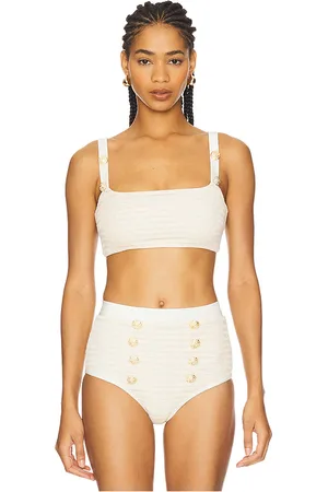 PATBO Top punto white gold en color ivory talla M en - Ivory. Talla M (también en S).