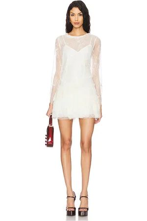LOVESHACKFANCY Vestido amberleigh en color talla 10 en - . Talla 10 (también en 12, 4, 8).