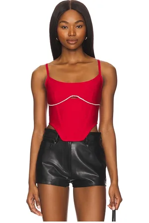 superdown Gia corset top en color talla L en - Red. Talla L (también en M, S, XS, XXS).