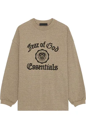 FEAR OF GOD Camiseta heavy en color taupe talla L en - Taupe. Talla L (también en M, S, XL).