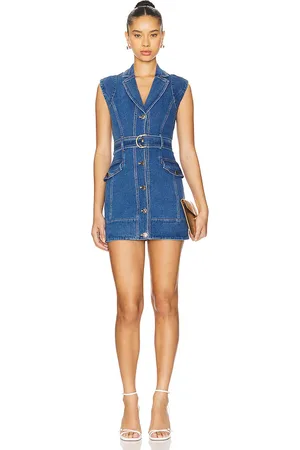 Karina Grimaldi Minivestido vaquero selena en color azul talla M en - Blue. Talla M (también en S, XS).