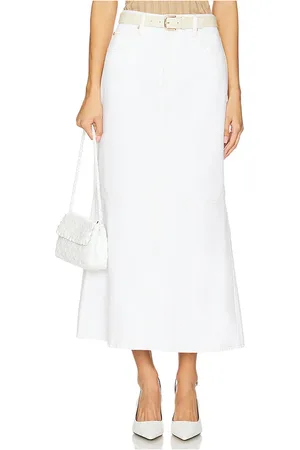 Frame Falda flounce en color blanco talla 24 en - White. Talla 24 (también en 25, 26).