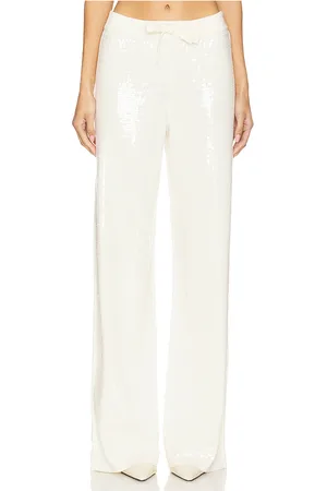 Retrofete Pantalón natalia en color crema talla L en - Cream. Talla L (también en S, XL, XS).