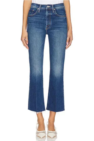 Mother Corte bota tripper ankle fray en color azul talla 26 en - Blue. Talla 26 (también en 27, 28, 29, 32, 34).