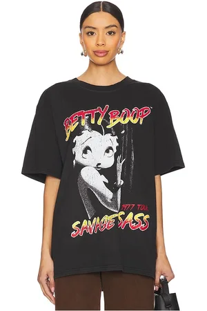 Philcos Camiseta boxy betty boop en color negro talla L en - Black. Talla L (también en XL/1X).