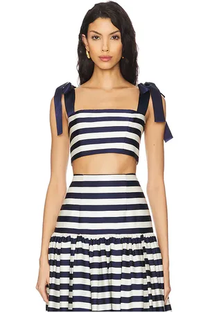 Bronx and Banco Quinn striped top en navy & white en color azul marino talla L en - Navy. Talla L (también en M, S, XL