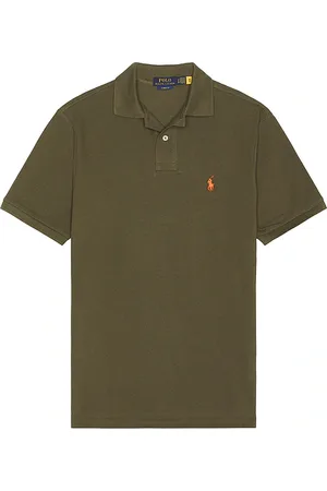 Ralph Lauren Mesh short sleeve polo en color verde oliva talla L en - Olive. Talla L (también en M, S).