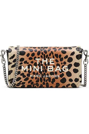 Marc Jacobs The cheetah leather chain mini bag en color marrón talla all en - Brown. Talla all.