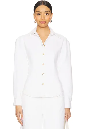 Frame Camisa sculpted en color blanco talla 0 en - White. Talla 0 (también en 10, 12, 14, 16, 2, 4, 6, 8).
