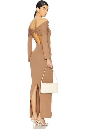 ALL THE WAYS Vestido georgina en color talla L en - Brown. Talla L (también en M, S, XS).