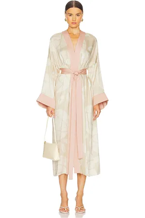 ALEXIS Vestido envolvente en color ivory talla M en - Ivory. Talla M (también en S, XS).