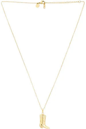 petit moments Collar con adornos boot en color oro metálico talla all en - Metallic Gold. Talla all.