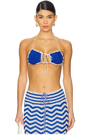 Agua Bendita X revolve catina top en color azul talla L en - Blue. Talla L (también en M, S, XL, XS, XXL).