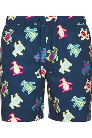 Original Penguin 7 all over print pete swim shorts en color azul talla L en - Blue. Talla L (también en M, S).