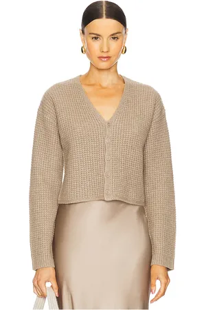 SABLYN Cárdigan bianco en color bronce talla M en - Tan. Talla M (también en XS).