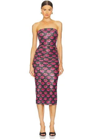Le Superbe Vestido kiss kiss tube en color rojo, negro talla L en - Red,Black. Talla L (también en M, XS).