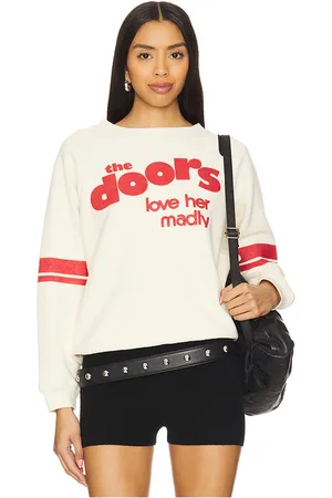 DAYDREAMER Cuello redondo the doors love her madly reverse en color ivory talla L en - Ivory. Talla L (también en M, S, XS).