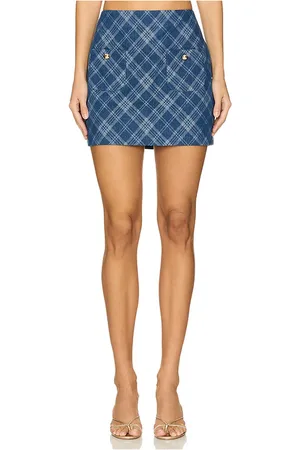 Amanda Uprichard Falda braswell en color azul talla L en - Blue. Talla L (también en M, S, XS).