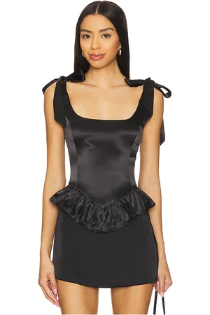 MORE TO COME Cecilia corset top en color talla M en - Black. Talla M (también en S, XS).