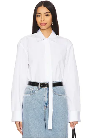 Rohe Camisa de algodón deconstruida en color blanco talla 34/2 en - White. Talla 34/2 (también en 36/4, 38/6, 40/8, 42/10).
