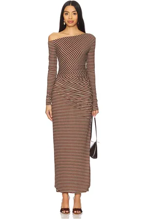 RONNY KOBO Vestido annamaria en color marrón talla L en - Brown. Talla L (también en XS).