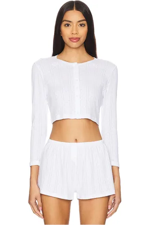 Cou Cou Intimates Cárdigan en color talla L en - White. Talla L (también en M, S, XL, XS).