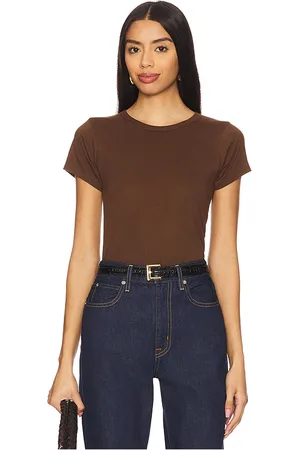 ÉTERNE Fitted crewneck short sleeve t-shirt en color talla L en - . Talla L (también en S, XL, XS).