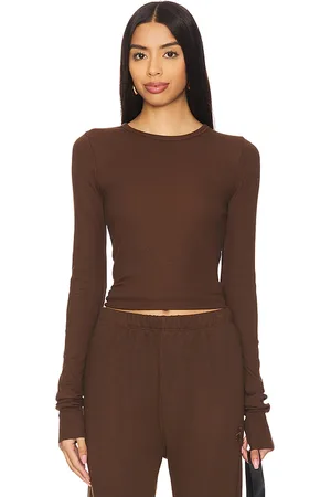 ÉTERNE Long sleeve fitted top en color talla L en - . Talla L (también en S, XL, XS).