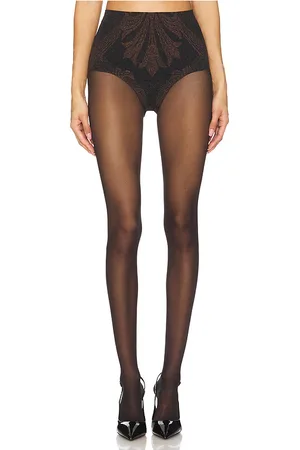 Wolford X etro metallic jacquard shorts en color cobre metálico talla L en - Metallic Copper. Talla L (también en M, S, XS).