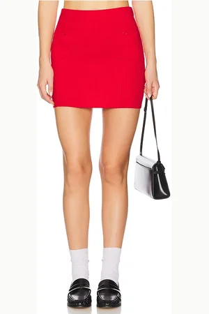 Bardot Falda punto sarita en color rojo talla L en - Red. Talla L (también en M, S, XL, XS).