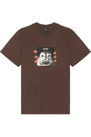 FORMER Camiseta en color marrón talla L en - Brown. Talla L (también en M, S).
