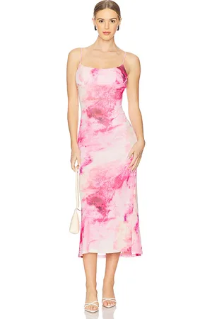 Bardot Vestido midi adoni en color rosado talla 10 en - Pink. Talla 10 (también en 12, 2, 4, 6, 8).